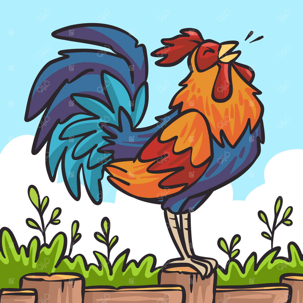 تصویرسازی دستی حیوان کارتونی