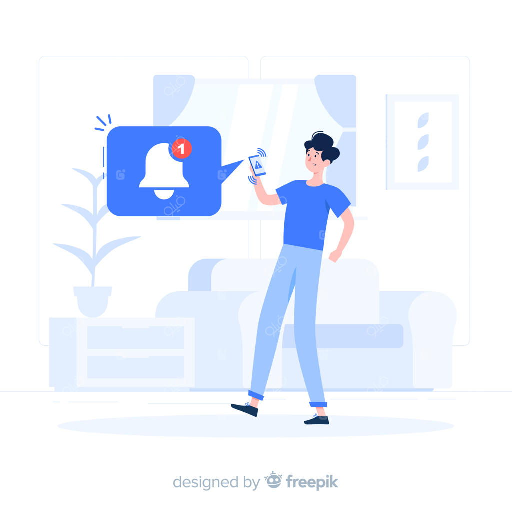 تصویرسازی مفهوم هشدار