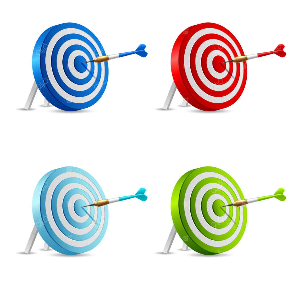 نشانه‌گیری دقیق با تیر در وسط هدف