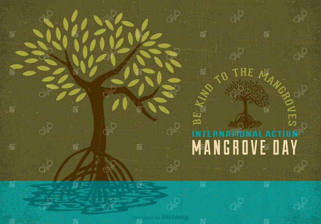 پوستر وکتوری روز جهانی اقدام برای حفاظت از جنگل‌های حرّا