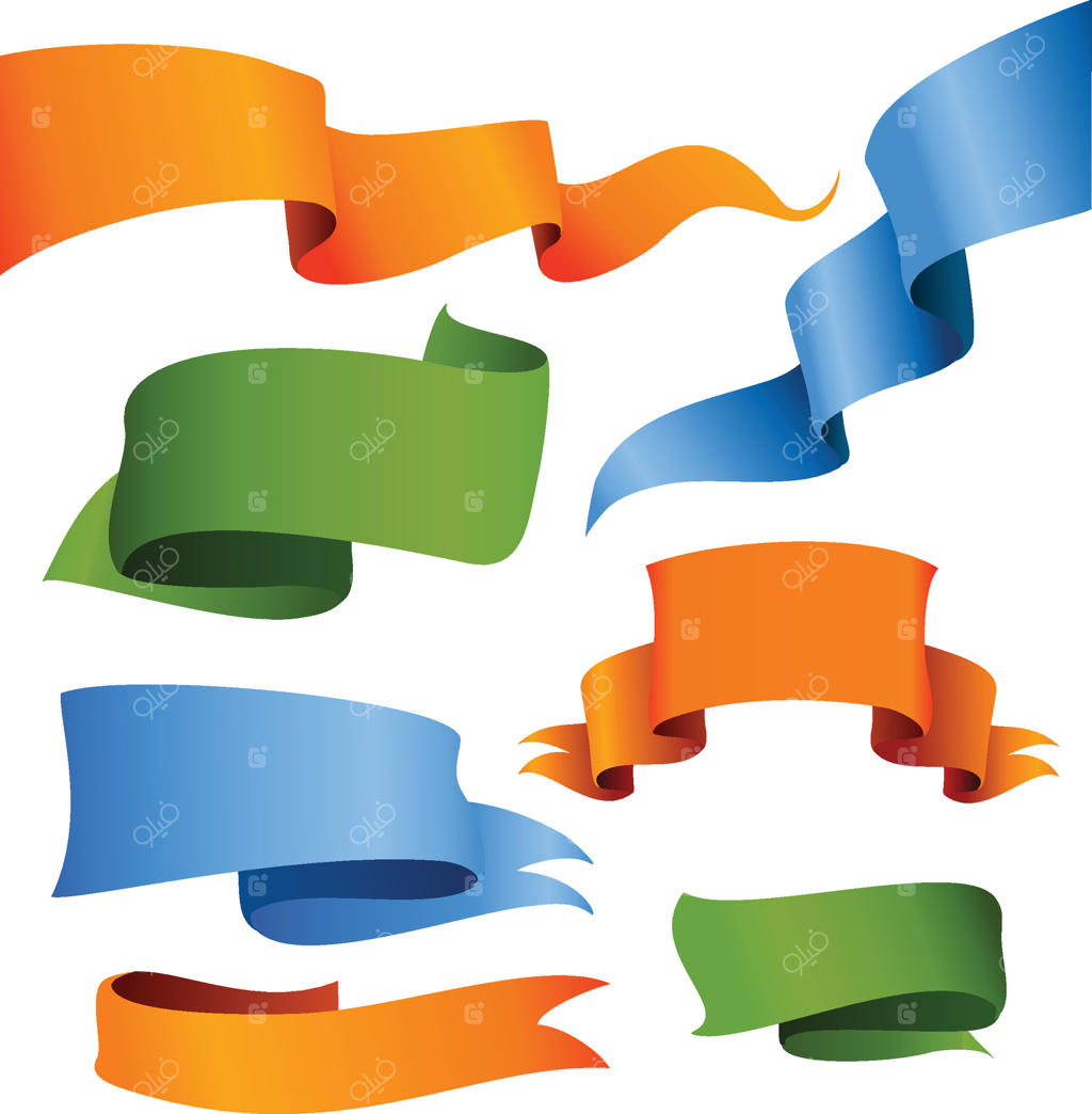 طراحی بی‌نظیر روبان‌ها: مجموعه برچسب‌ها و پاپیون‌ها (قالب EPS)