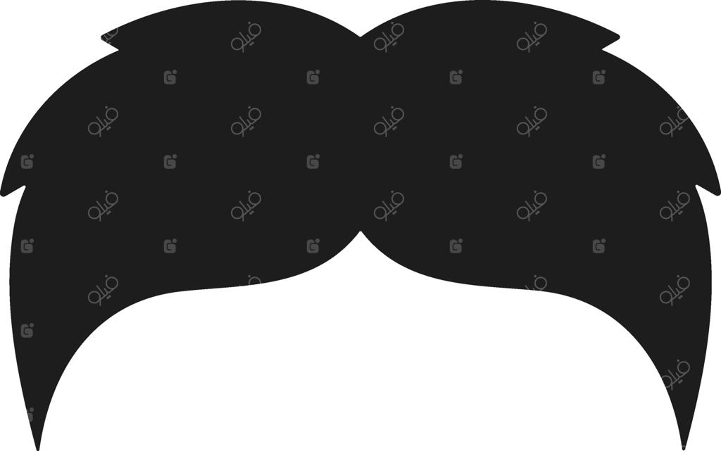 طرح سیلوئت سبیل و مو کلاسیک برای طراحی‌های آرایشگری و هیپستر