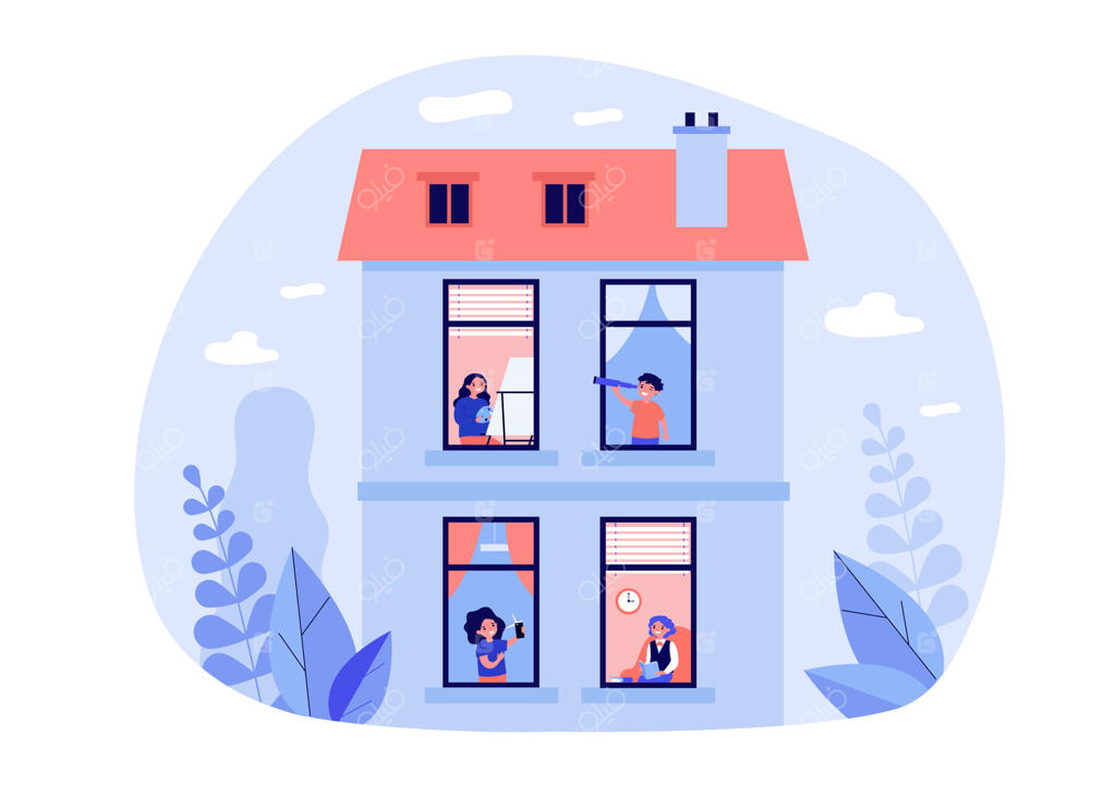 لذت بردن همسایگان از اوقات فراغت در خانه