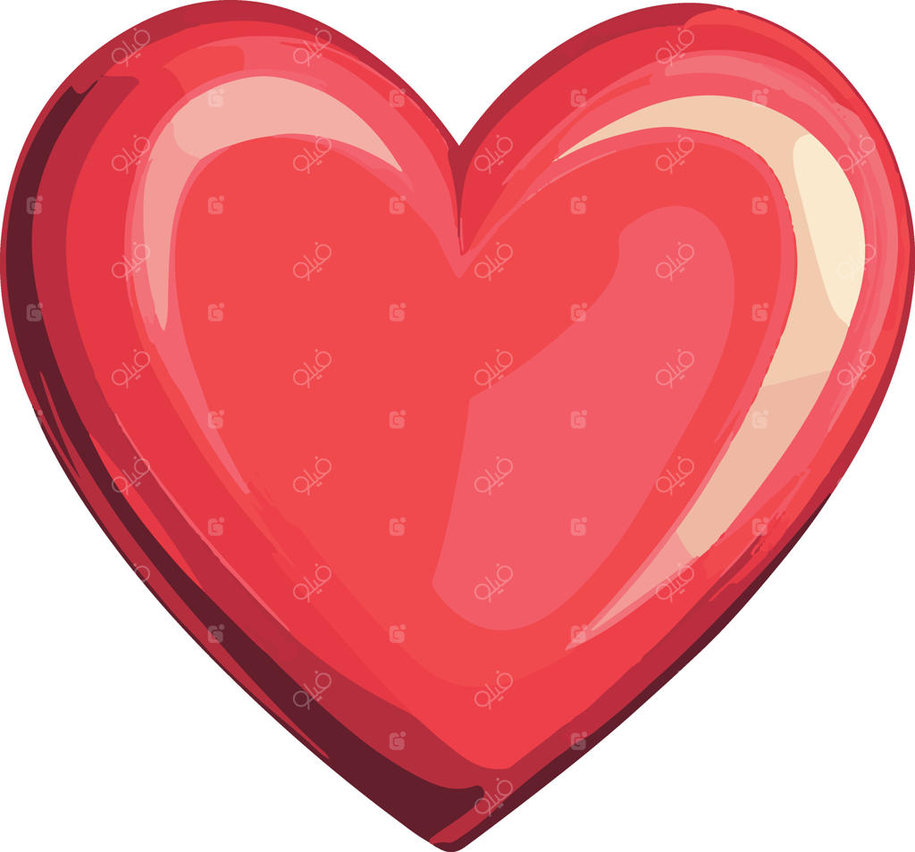 کلیپ‌آرت قلب ساده و بامزه