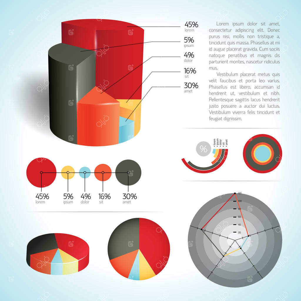 وکتور اینفوگرافیک اطلاعاتی