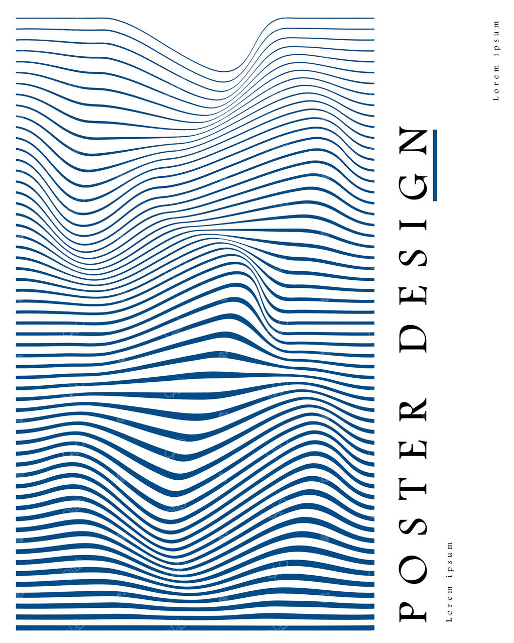 پس‌زمینه مدرن و انتزاعی با طرح خطی برای طراحی پوستر