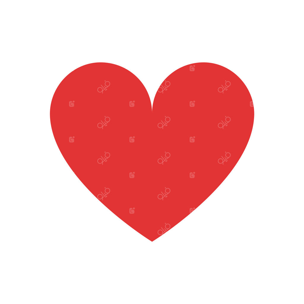 آیکون قلب قرمز و مشکی، نماد عشق
