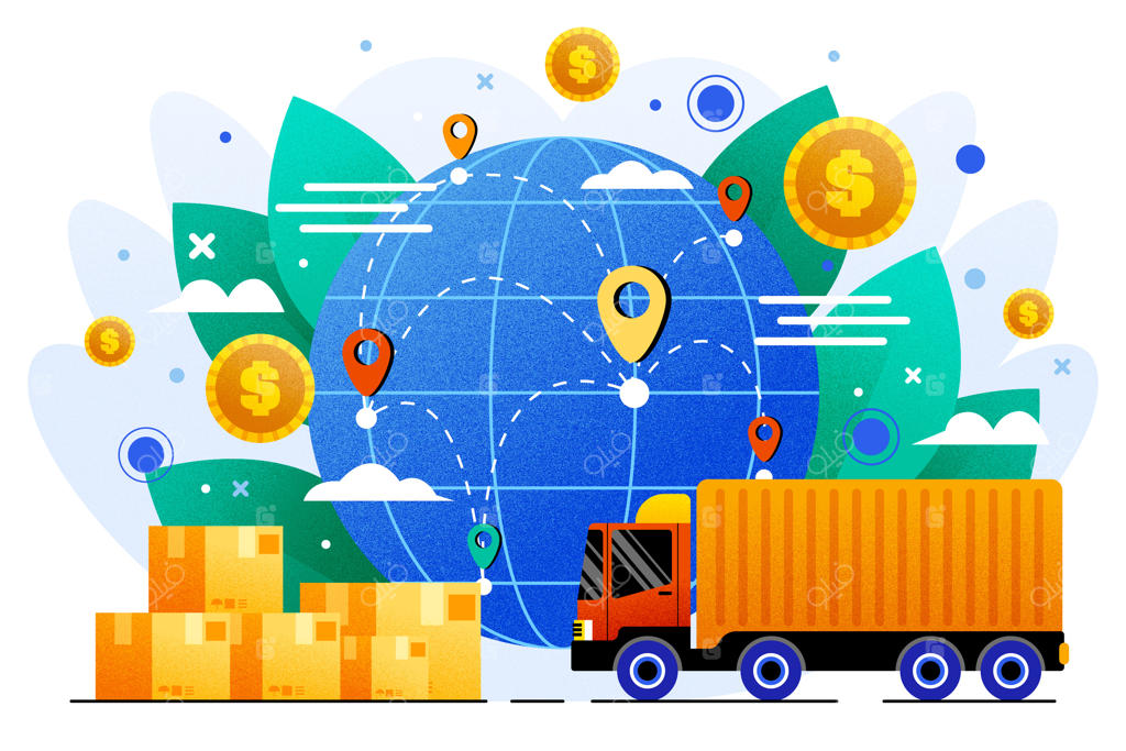 تصویرسازی تجارت بین‌المللی