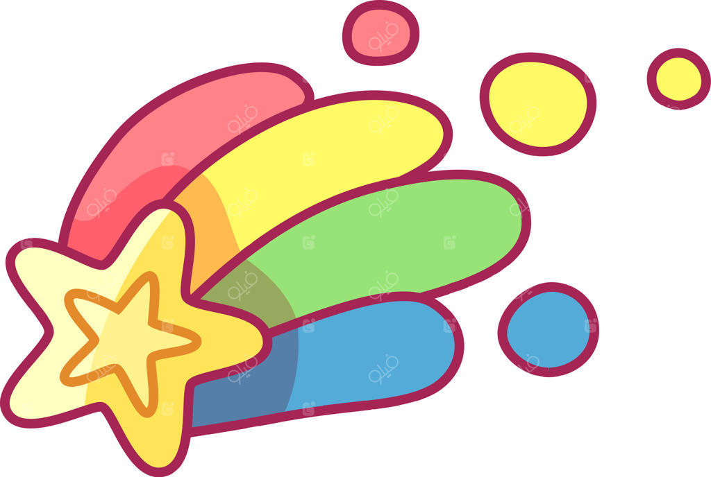 این اثر هنری دارای یک ستاره دنباله‌دار درخشان با دنباله‌های رنگین‌کمانی و درخش‌های دایره‌ای است که فضایی شاد و بازیگوشانه خلق می‌کند.