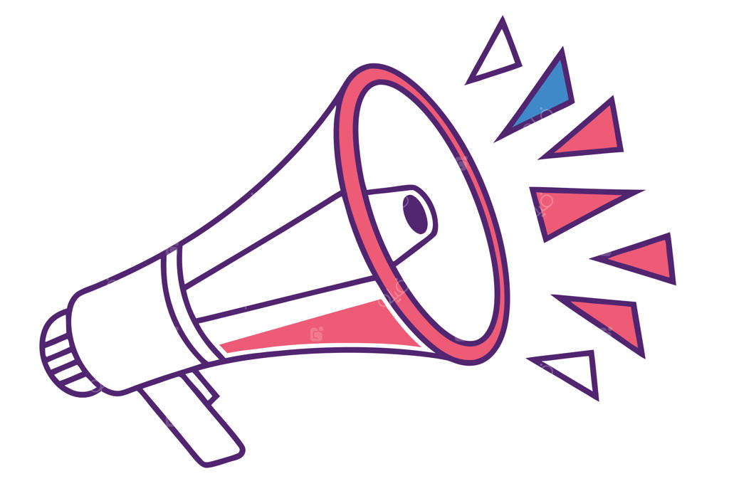 آیکون بلندگو و اعلامیه برای ارتباطات و تبلیغات