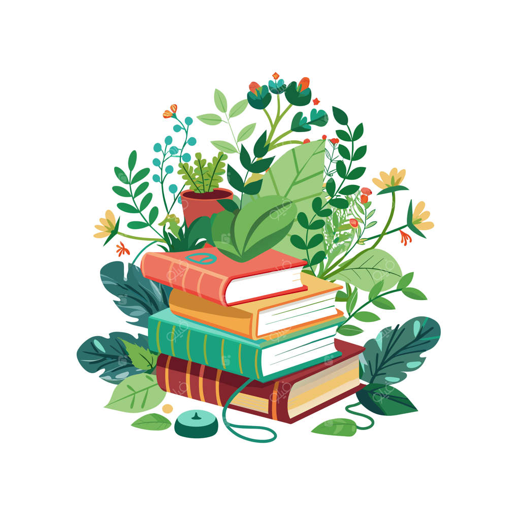 مفهوم تصویرسازی وکتور از دسته‌ای کتاب‌ها