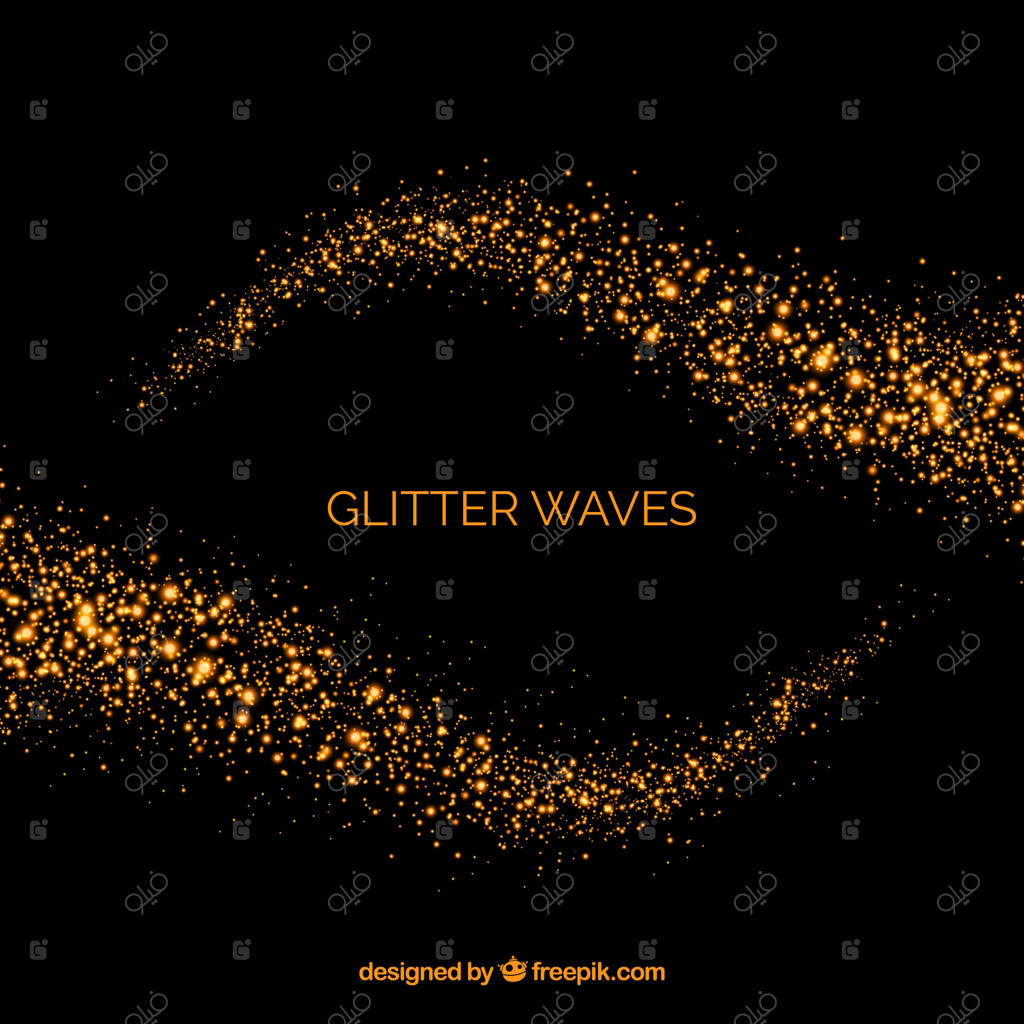 پس‌زمینه انتزاعی اکلیلی طلایی