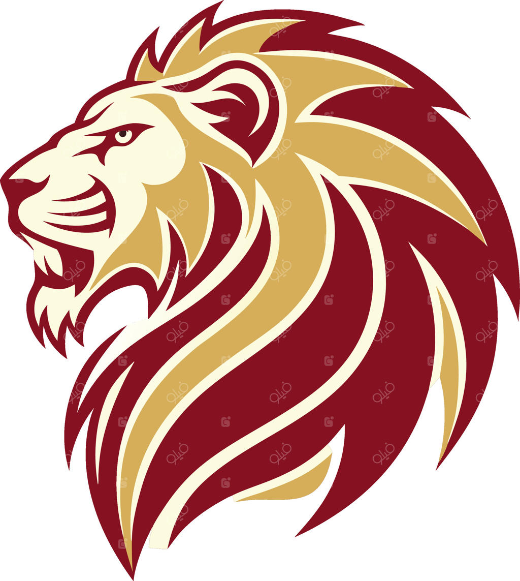 طرح نیم‌رخ سر شیر باشکوه با طراحی جسورانه، مناسب برای پروژه‌های گرافیکی و ایده تاتو