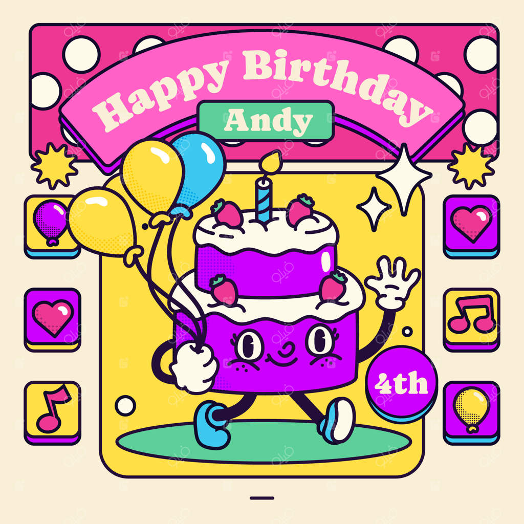 تصویرسازی تولد با طراحی دستی