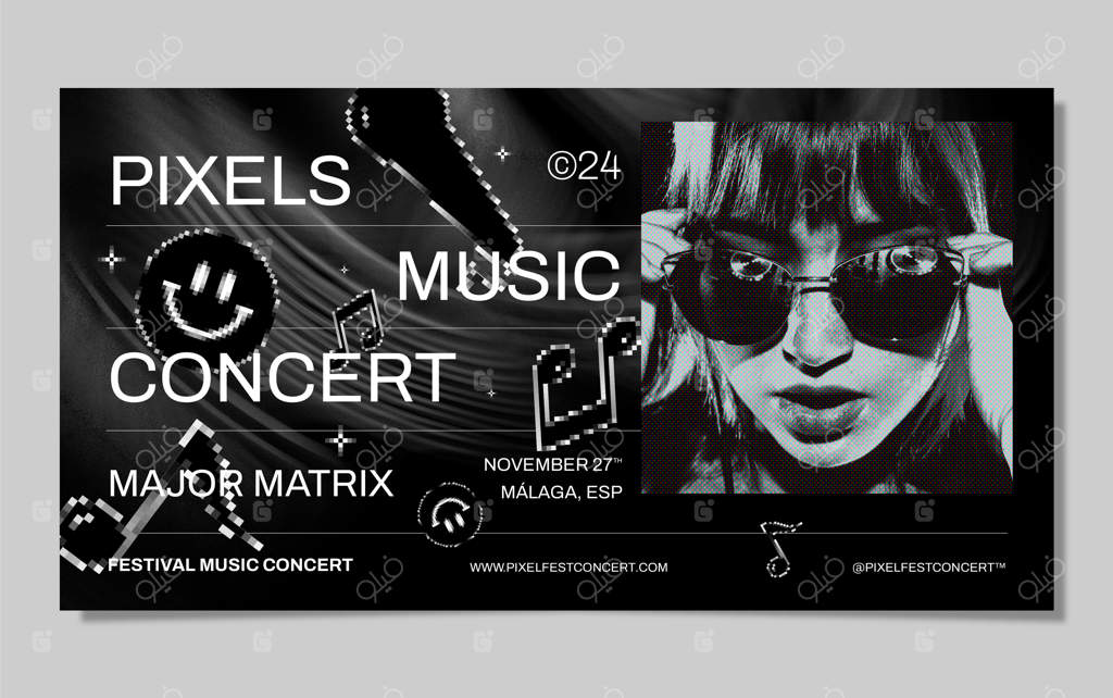 قالب پست فیسبوک برای کنسرت زنده