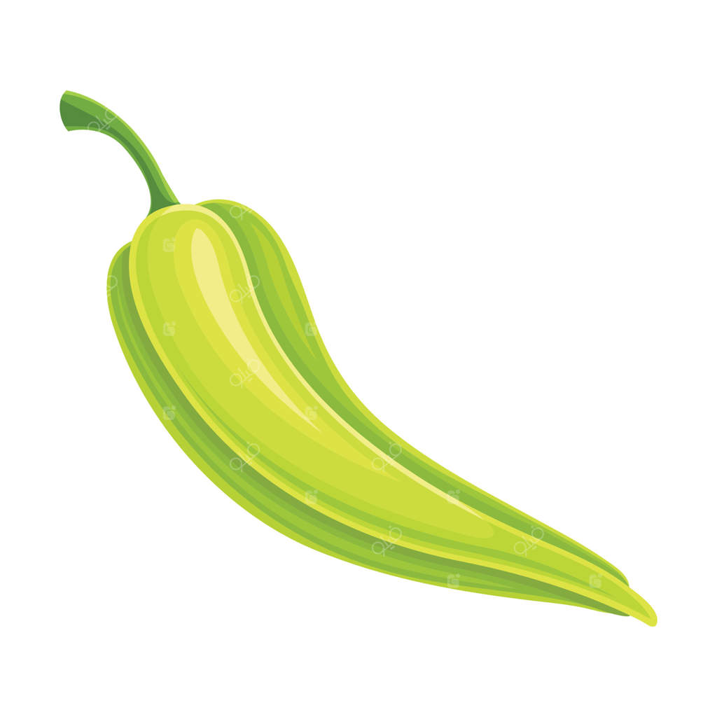 تصویر نزدیک از فلفل چیلی سبز رسیده: غذایی سالم و گیاه باغی