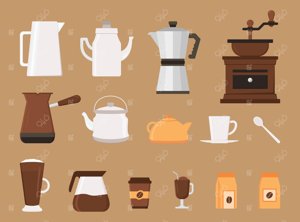 مجموعه لوازم کافی‌شاپ