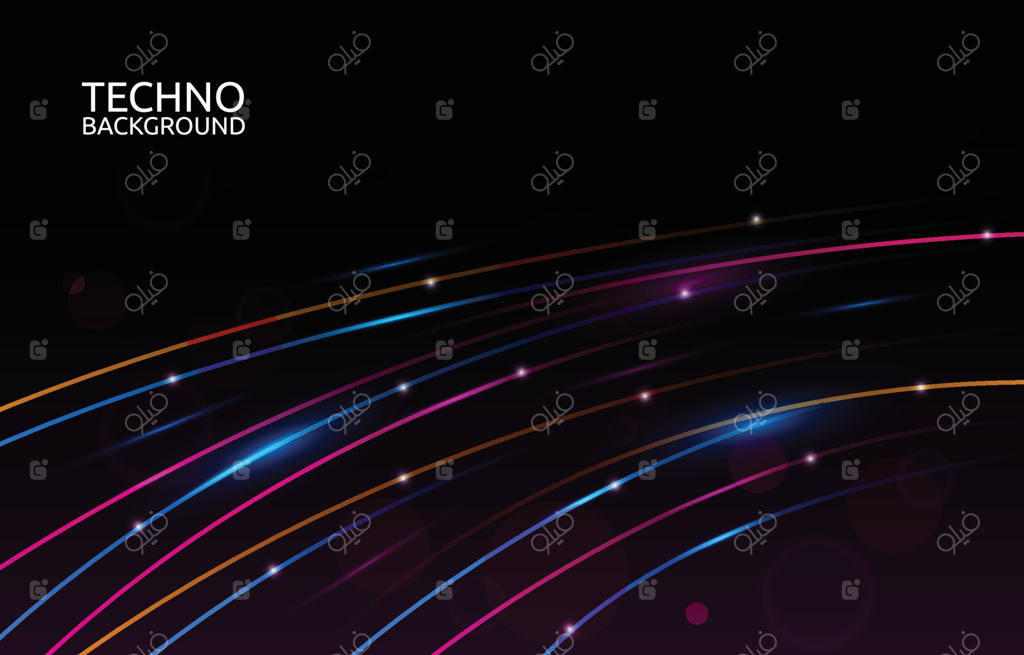 پیش‌زمینه مفهومی فناوری با خطوط نور انتزاعی و جذاب