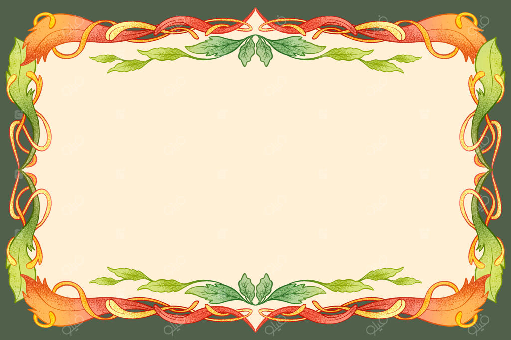 پس‌زمینه هنر نو با طراحی دستی