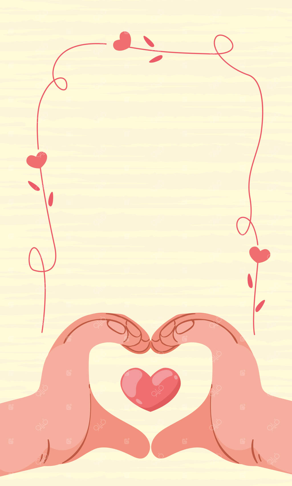 دست‌ها به شکل قلب