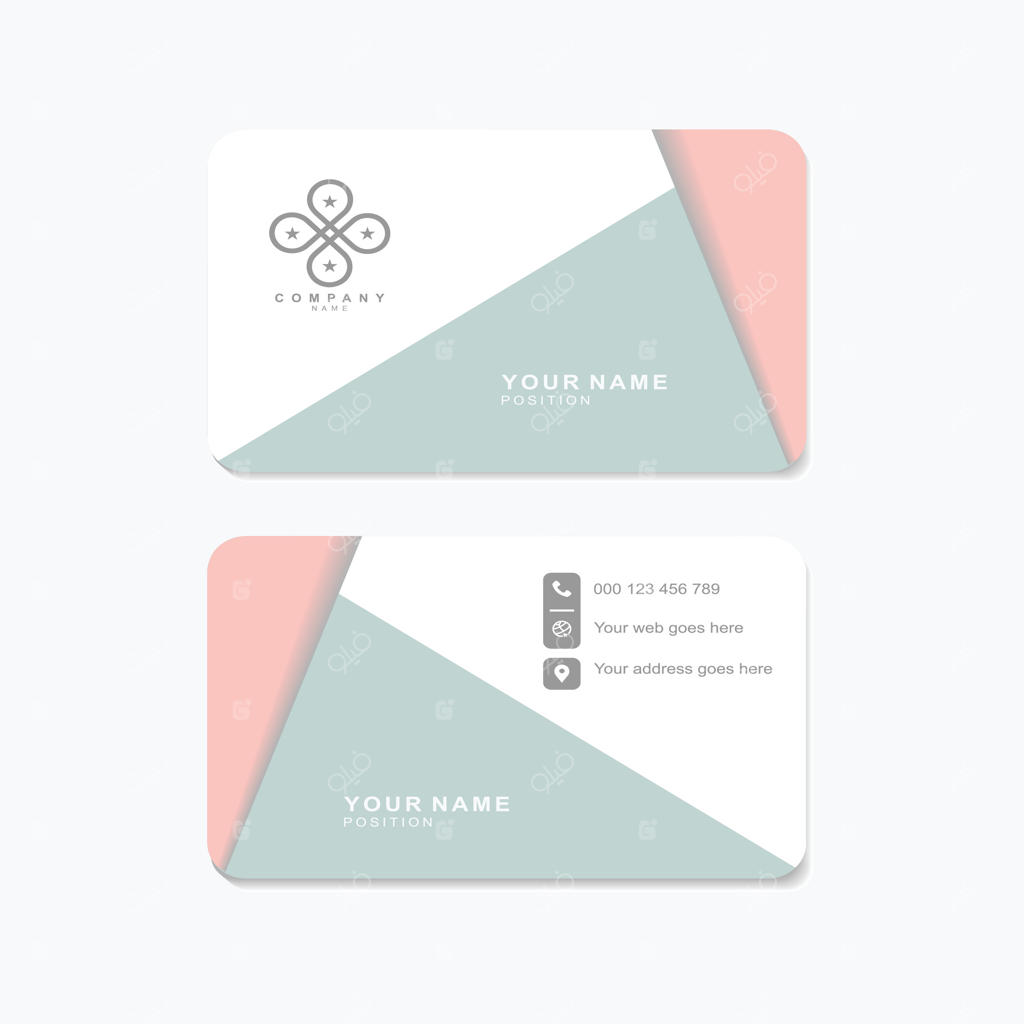 طراحی کارت ویزیت شیک برای حرفه‌ای‌های مدرن با قالب هویتی ساده و مینیمالیستی