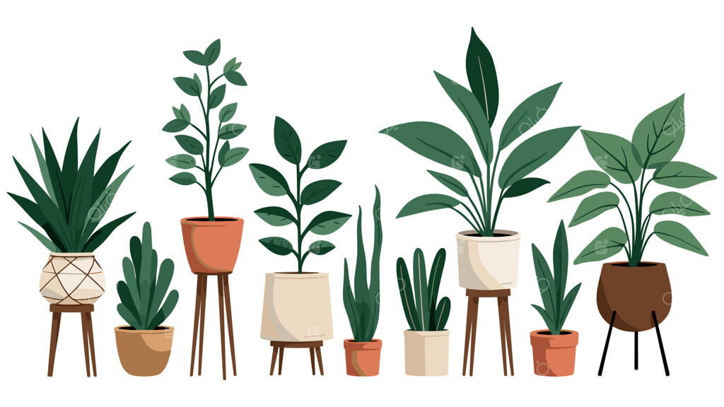 ست گلدان گیاهی: ظروف پلاستیکی تزئینی و سبدهای آویز برای داخل منزل و باغچه شهری