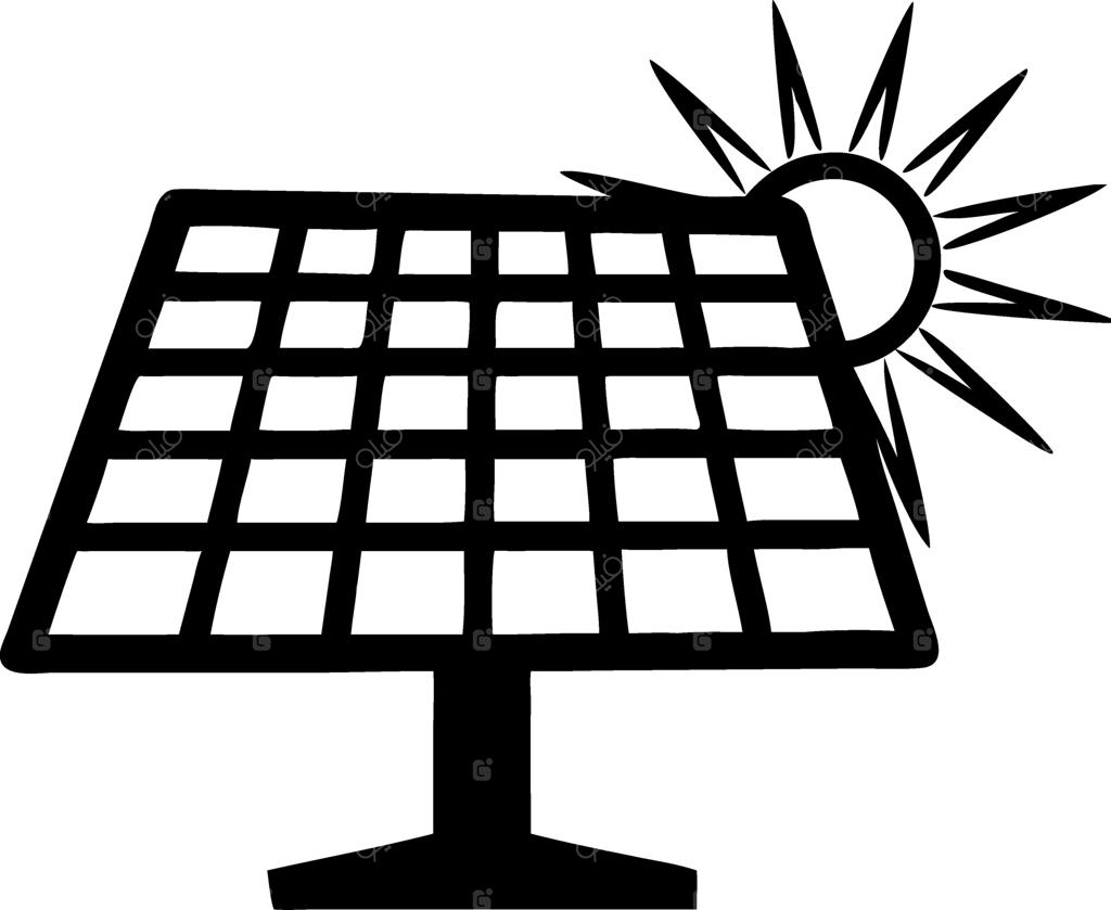 تصویر پنل خورشیدی و خورشید برای پروژه‌های انرژی تجدیدپذیر