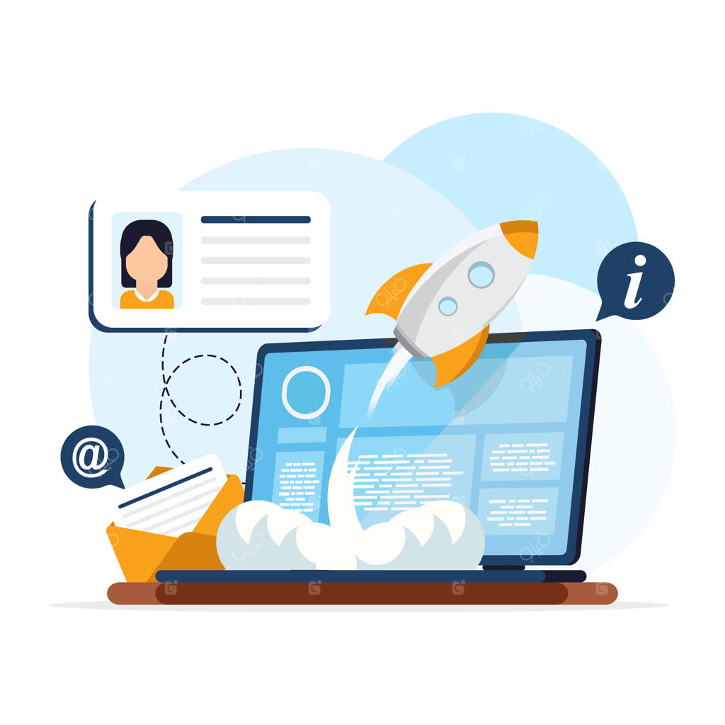 مفهوم مدرن بهره‌وری با طراحی فلت وکتور