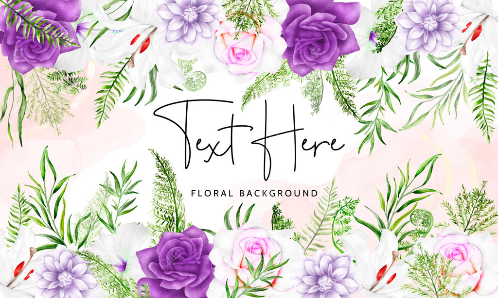 زمینه زیبای گل‌های بنفش