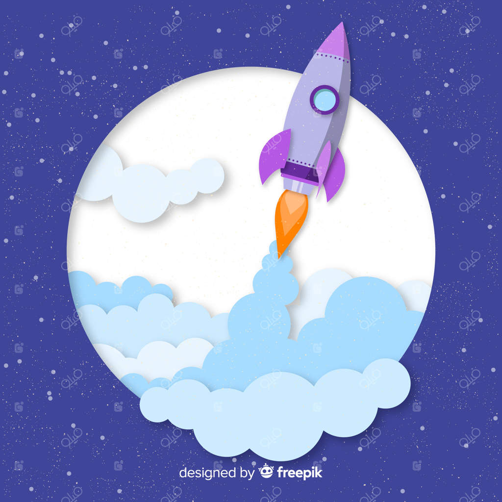 موشک فضایی مدرن با طراحی ساده و مدرن