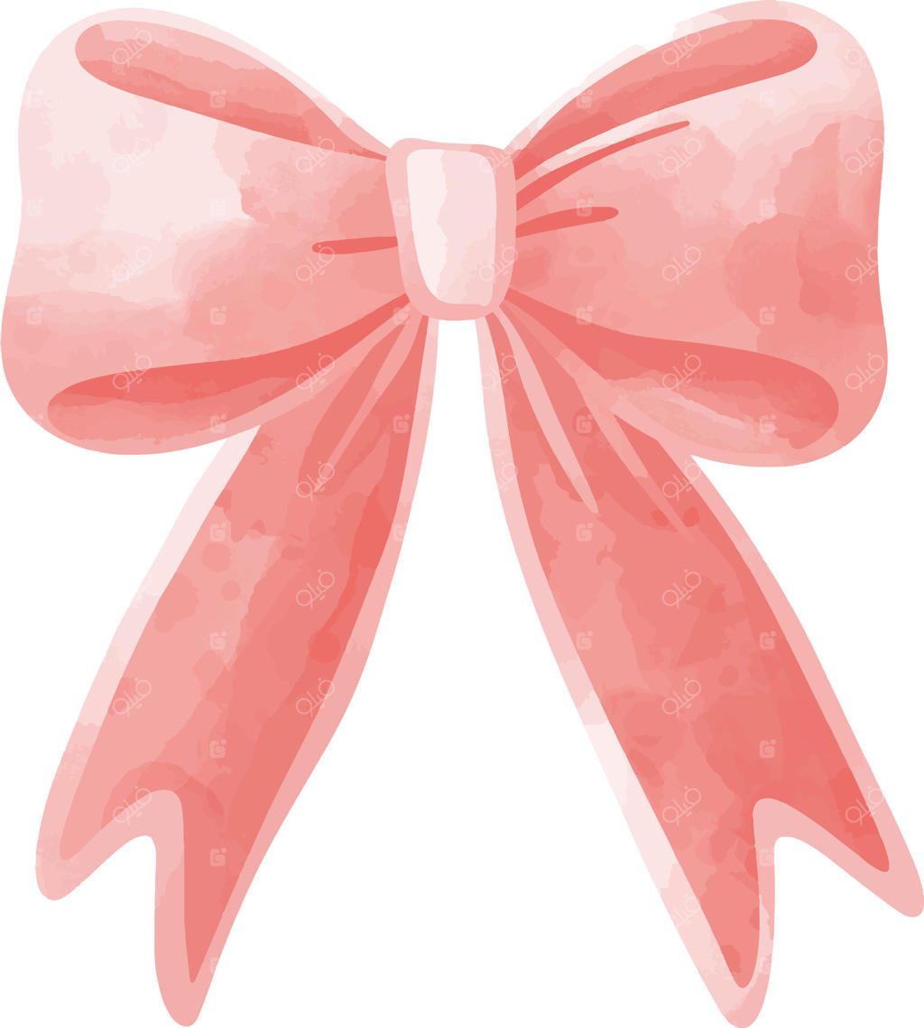 پاپیون فیروزه‌ای صورتی با آبرنگ