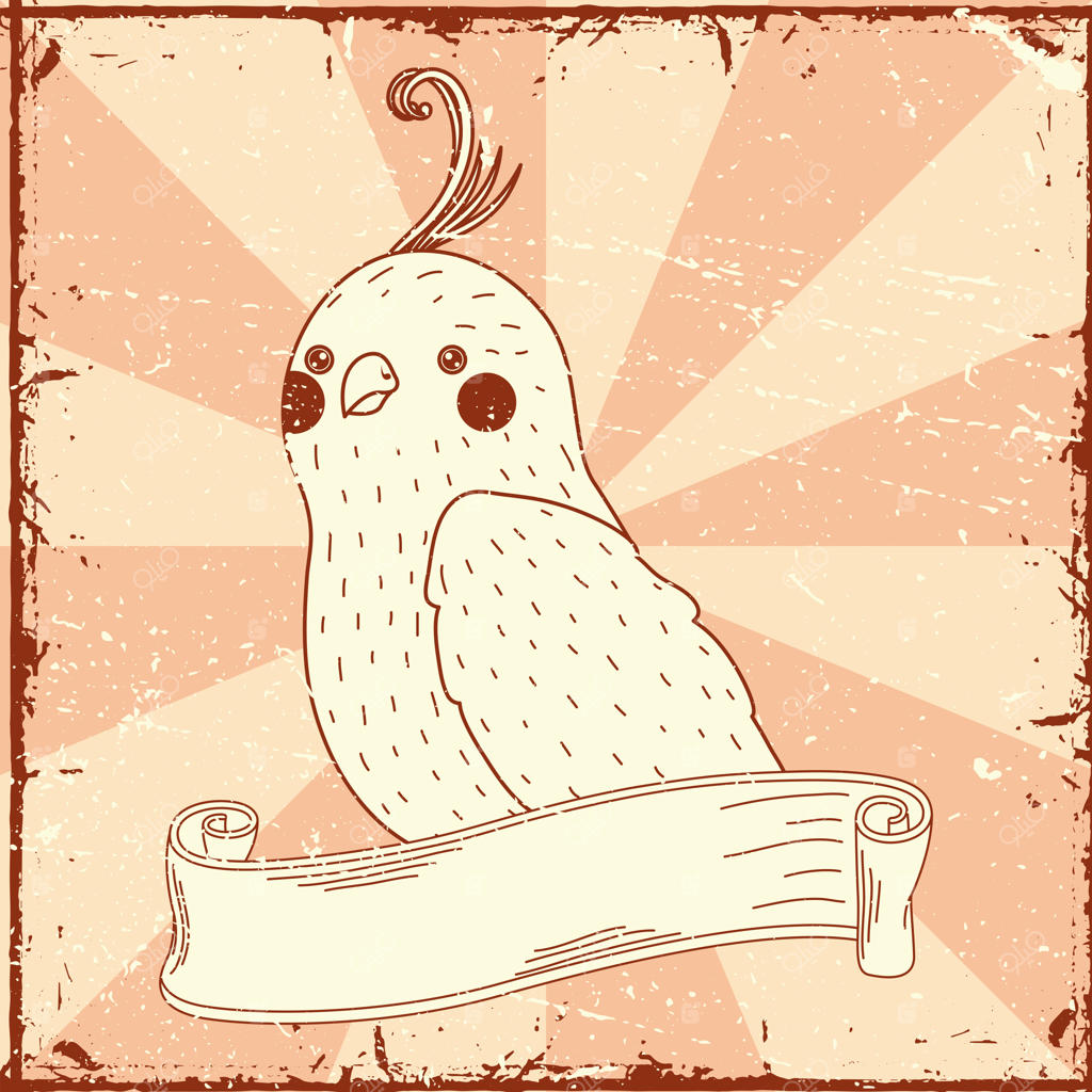 پرنده در میان روبان