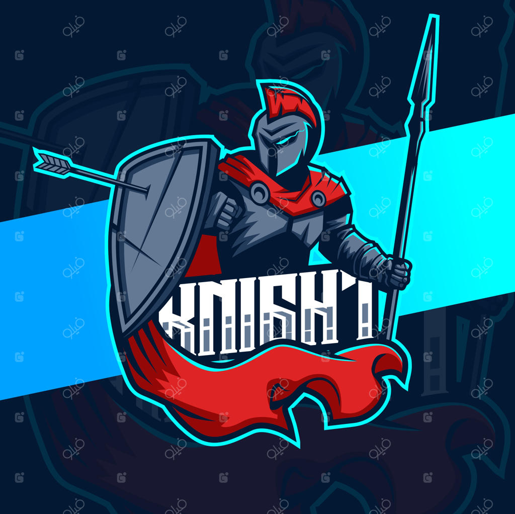 طراحی لوگوی مسکات شوالیه برای ای‌اسپرت
