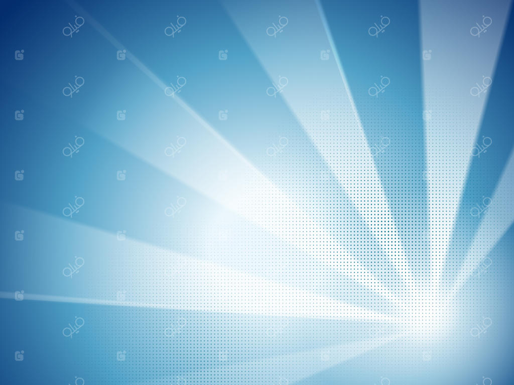 پس‌زمینه آبی انتزاعی با نوار آبی و عناصر نیم‌تن در سبک کارتونی