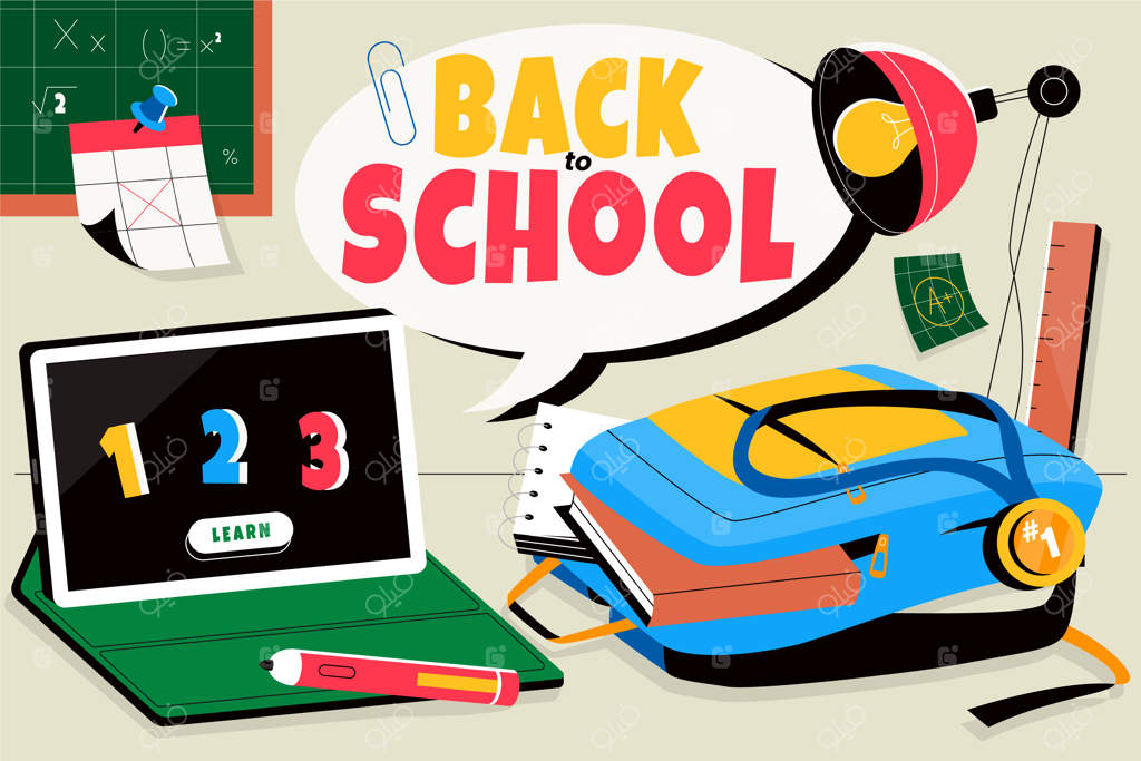 پس‌زمینه ساده برای رویداد بازگشت به مدرسه