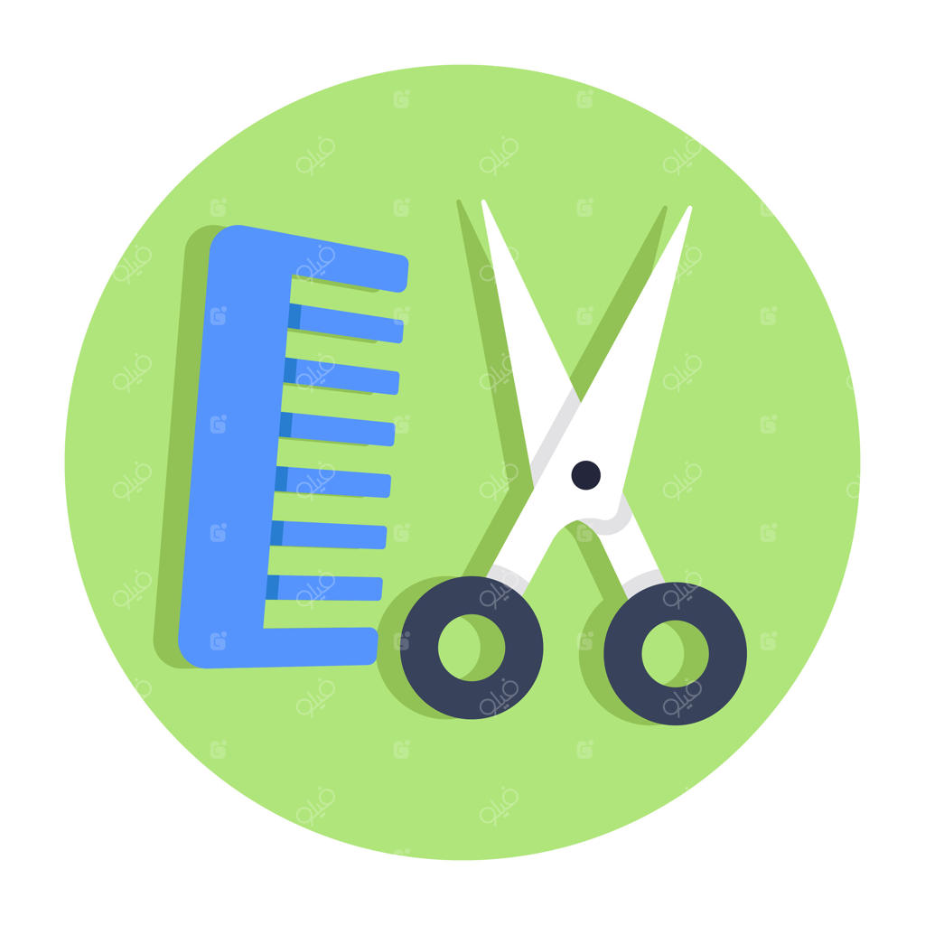 آیکون ویژه برای دانلود لوازم آرایشگری