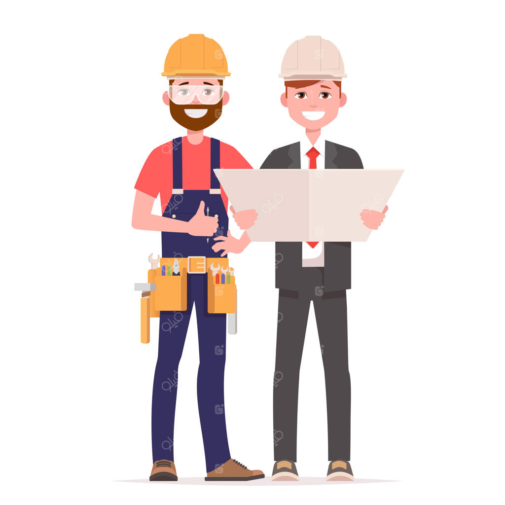 گفتگوی مهندس عمران با معمار و بررسی دستورات.