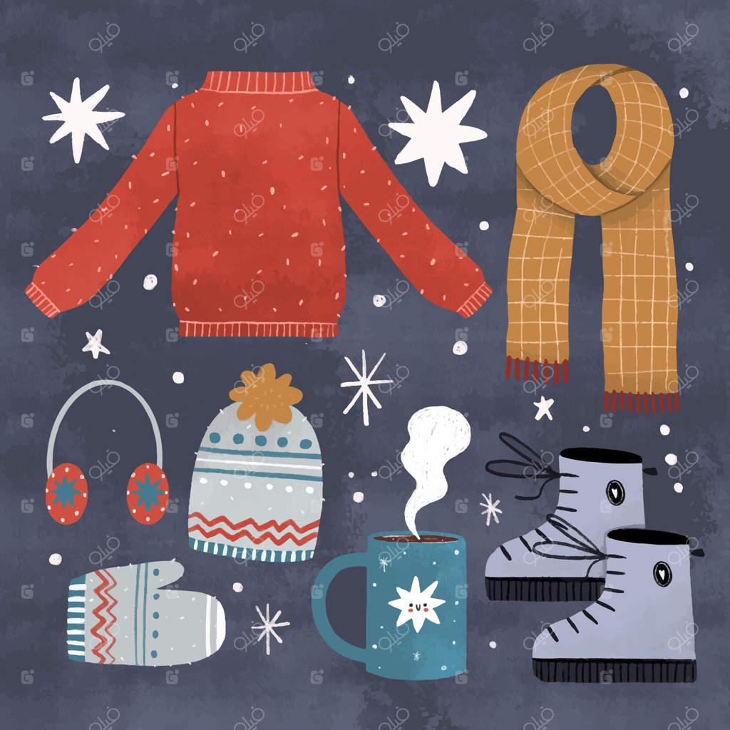 لباس و لوازم ضروری زمستانی طراحی‌شده با دست