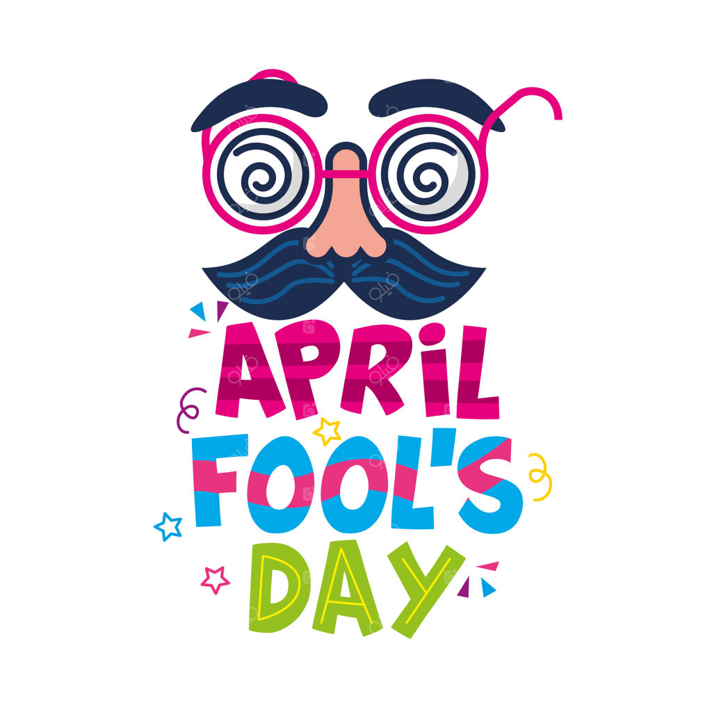 تصویرسازی روز دروغ اول آوریل با چهره طنز و ایزوله