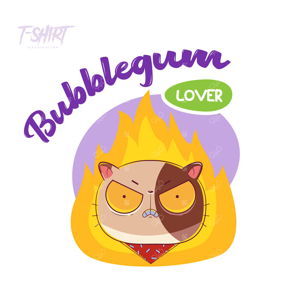 طرح گربه شیرین‌دوست بر روی تیشرت‌ها، سویشرت‌ها، قاب موبایل و سوغاتی‌ها