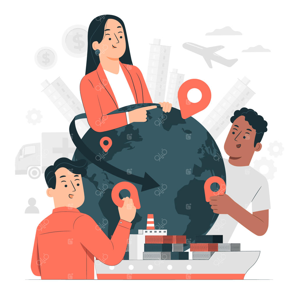 تصویرسازی مفهوم جهانی‌سازی