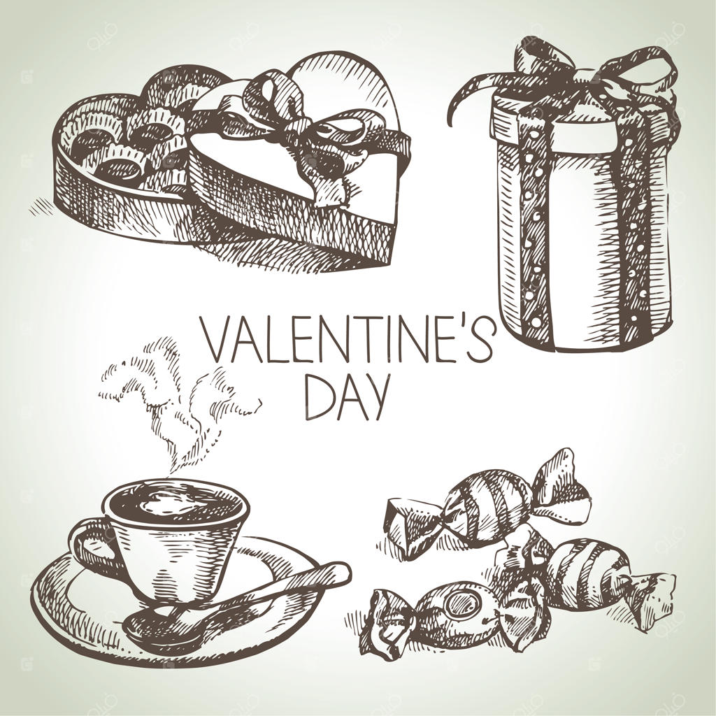 مجموعه‌ای برای روز ولنتاین: طراحی‌های دستی