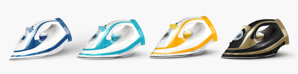 چهار اتوی رنگارنگ در تصویرسازی سه‌بعدی