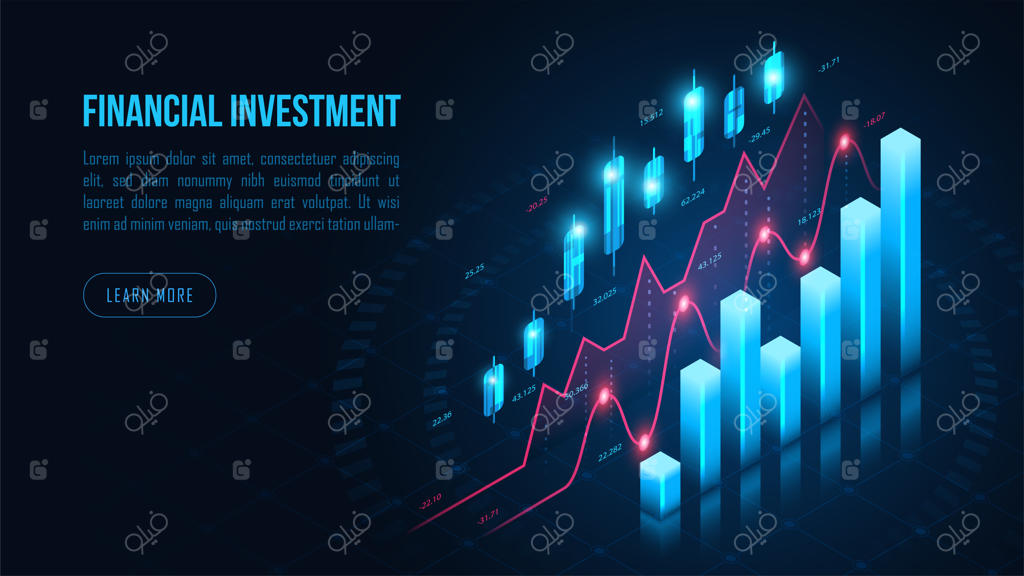 نمودار ایزومتریک تجارت سهام یا فارکس