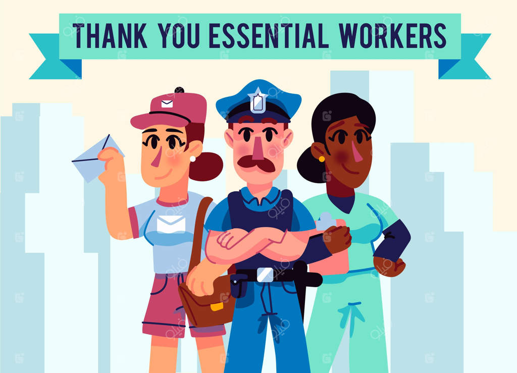 تشکر صمیمانه از کارکنان ضروری