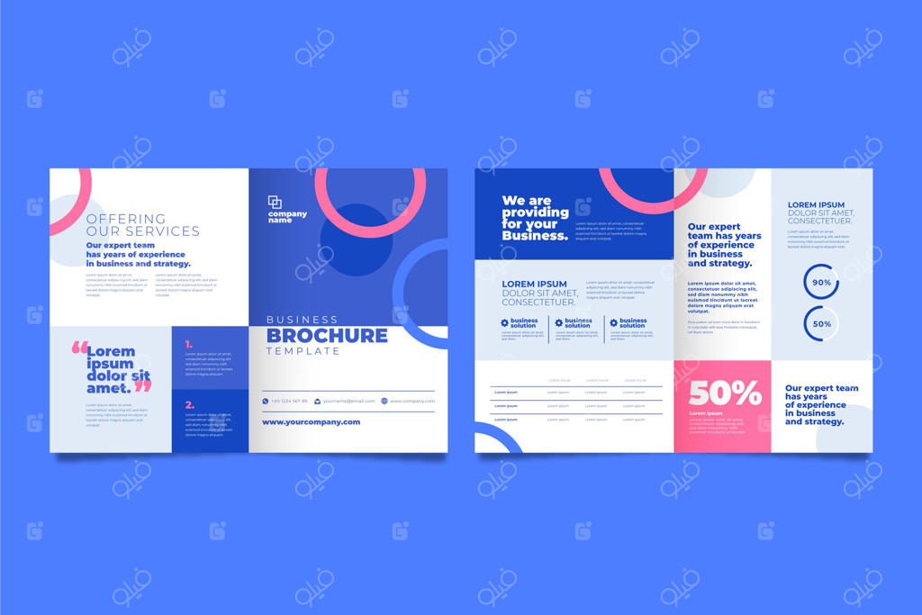 مفهوم بروشور تجاری