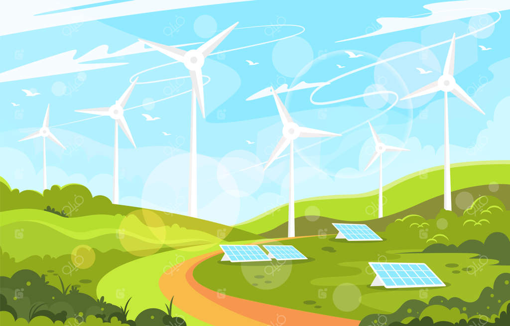 منظره روز جهانی محیط زیست در دنیای صاف