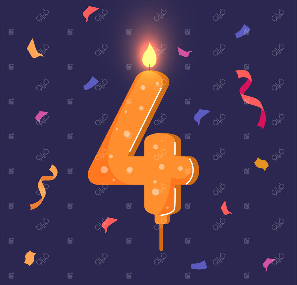 شمع تولد عددی