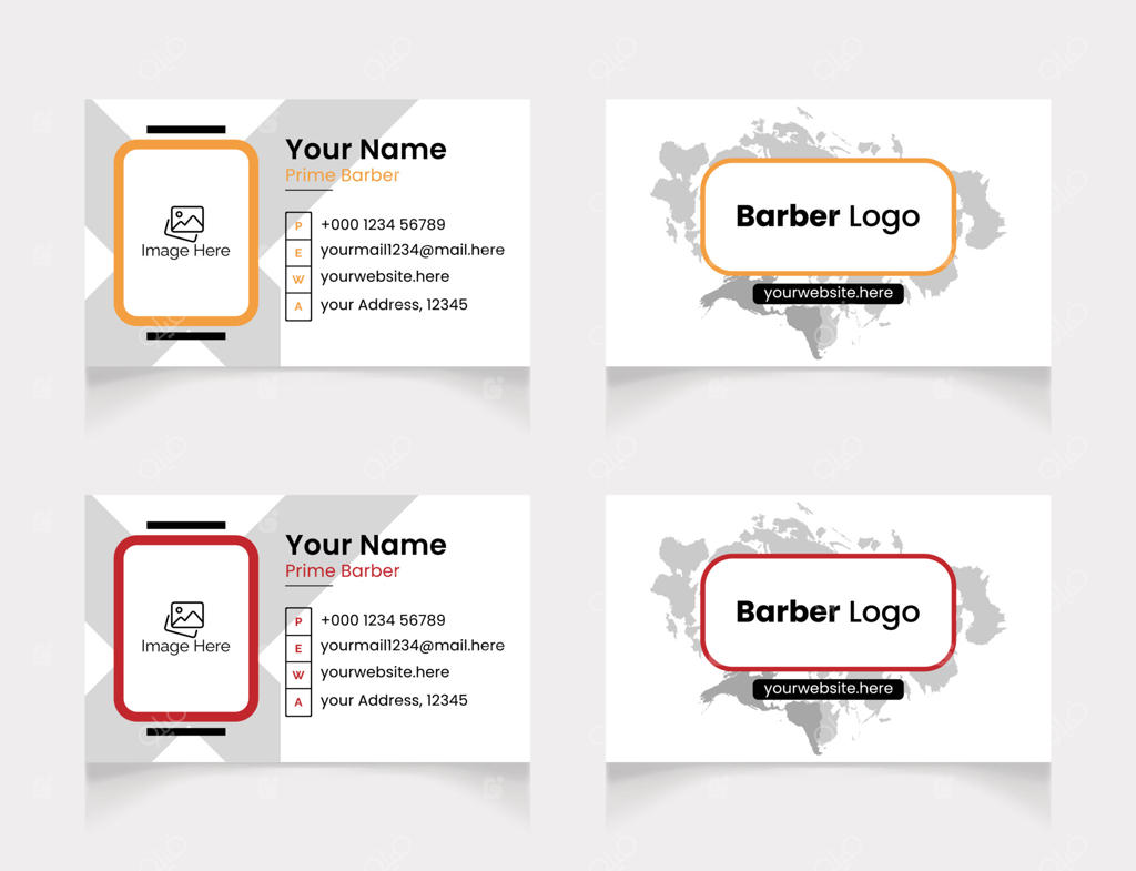 پترن طراحی کارت ویزیت آرایشگاه