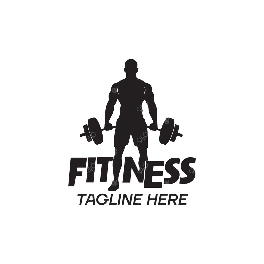 پترن طراحی لوگوی نماد وزنه‌برداری